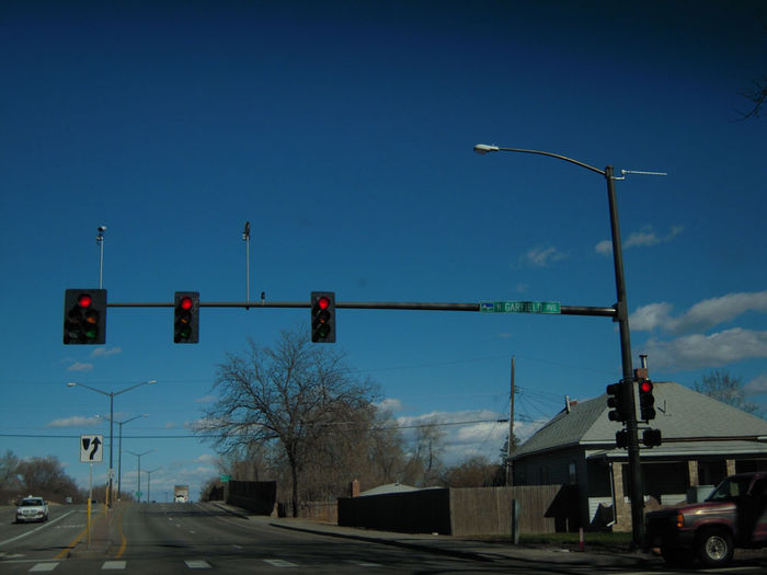 Traffic signal
With an AE 113 on it.

In Loveland, Colorado. They have their own utility.
Keywords: Traffic_Lights