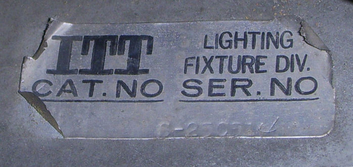 Label.
Here is the label. Would the date be on this?

(Click on the image to see the writing)
Keywords: American_Streetlights
