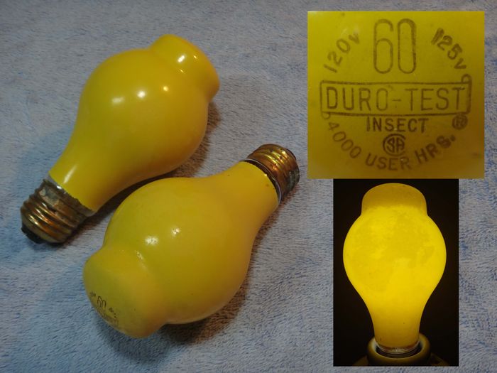 Duro-Test 60watt BugLight
Here is one of my finds from the day 5-5-2012. I went to a local restore and found many NOS mercury vapor light bulbs, in which I took all of them, and some other things too... These are some of those other things. Got both bulbs for $1
Keywords: Lamps
