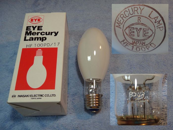 Eye 100watt Mercury Vapor
Here is one of my finds from the day 5-5-2012. I went to a local restore and found many NOS mercury vapor light bulbs, in which I took all of them, and some other things too... I got 5 of these for $2 a piece!
Keywords: Lamps
