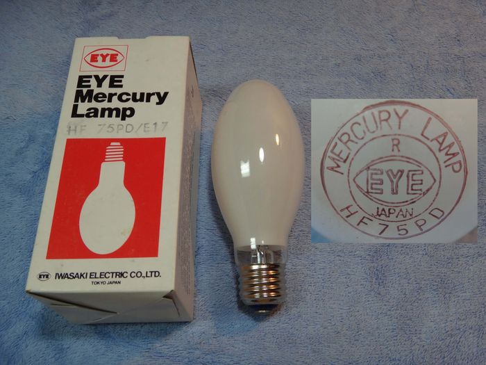 Eye 75watt Mercury Vapor
Here is one of my finds from the day 5-5-2012. I went to a local restore and found many NOS mercury vapor light bulbs, in which I took all of them, and some other things too... I got this bulb for $2
Keywords: Lamps