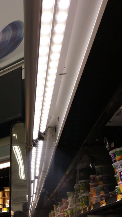 LED fridge shelf lighting
Probably on a remotely powered driver.
Keywords: Lit_Lighting