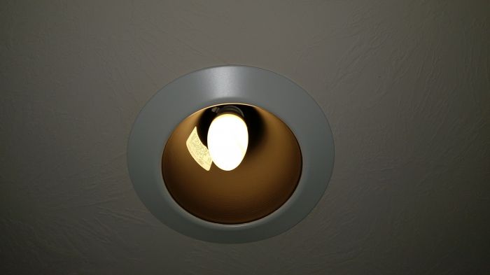 14w bullet type cfl in a recessed fixture (lit)
I don't know what to say, but this looks funny! lol
Keywords: Light_Humor!