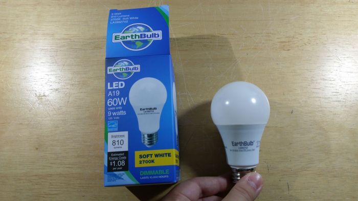 Earthbulb 9w (60w equivalent) soft white LED bulb
It has the same exact lumens and wattage as the daylight one, except this one being soft white. Plus, this one I also got it for $1from HEB.
Keywords: Lamps