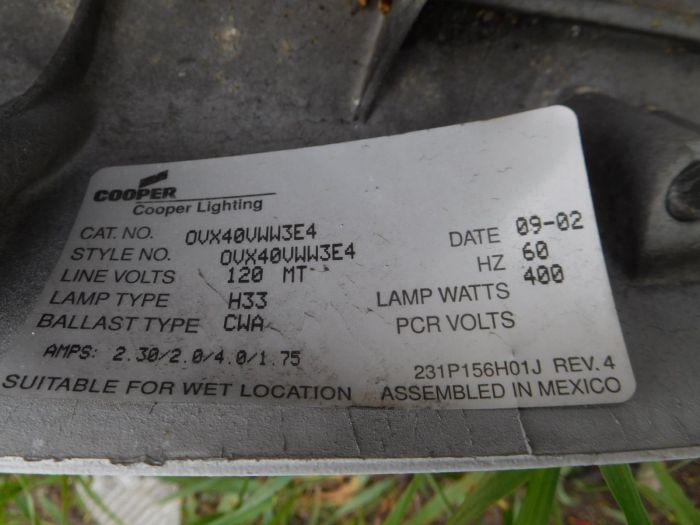 Cooper OVX
From Dorchester, Boston, MA - Closeup of the information label inside.
Keywords: American_Streetlights