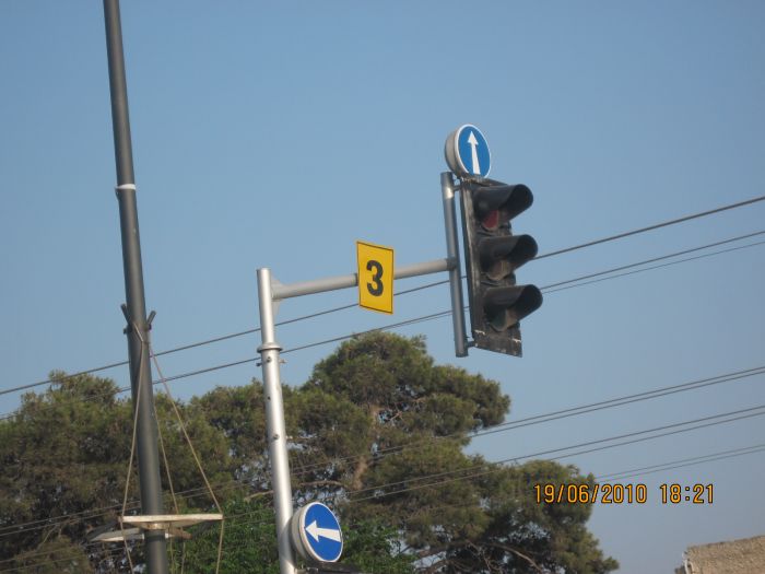 A traffic lights system with a number in Kiriat Ata
The Ministry of Transport of Israel decided that the traffic lights systems in Israel will be numbered.
There are few cities in Israel that their traffic lights systems have a number, but Haifa traffic lights weren't numbered yet.
I don't know what the purpose of the numbering.
Keywords: Traffic_Lights