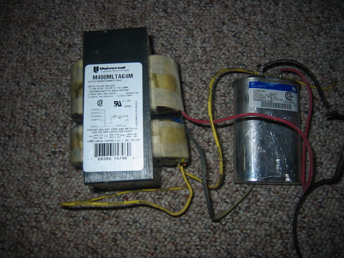 Universal 400 watt mv/mh ballast
this came from a fixture that i gutted.
Keywords: Gear