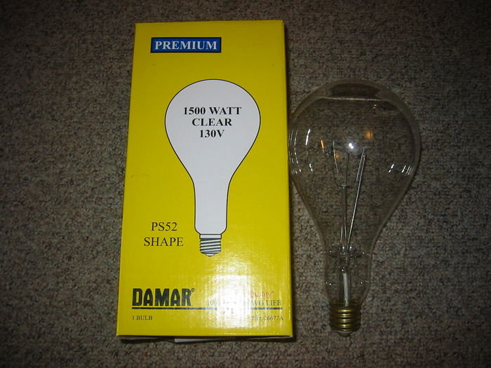1500 watt incandesent lamp
Made by cheap company "Damar"
Keywords: Lamps