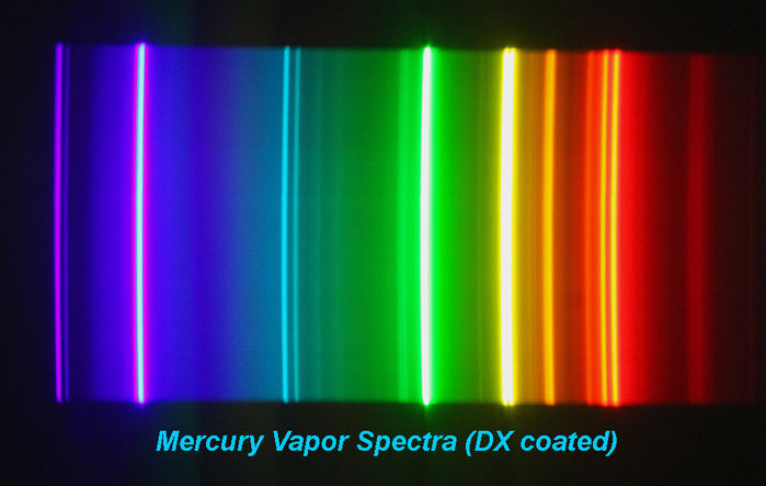 Spectum of Mercury Vapor delux coated
Spectrum from a GE 175W DX coated lamp
Keywords: Miscellaneous