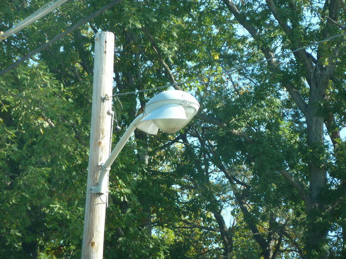 Half Shielded!!!
This is at an entrance of a private area...there was about 4 or 5 of them along the road in a few entrances....My local electrical company services those and installs them with a lease....
Keywords: American_Streetlights