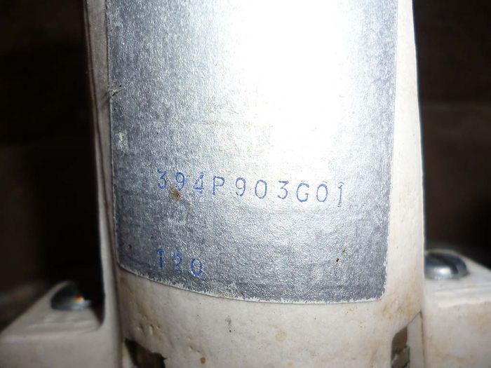 Westy NEMA socket label...
Is this the date code here? everything else is faded...
Keywords: Gear