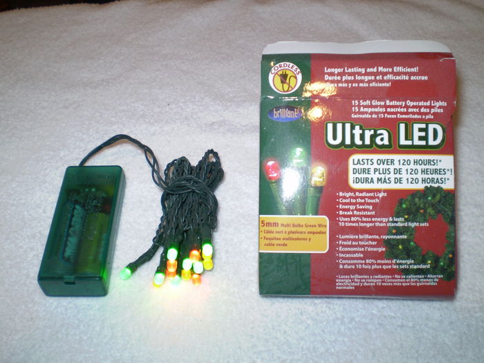 Ultra LED
Battery powered Ultra LED.

Two features, one is alternating Red/Yellow and Green and all steady glow.

Fabrication Location: China
Keywords: Lit_Lighting