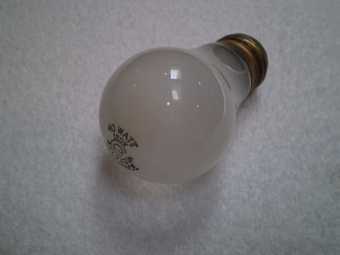 Commonwealth Edison 40 Watts Appliance Bulb
Here is slight used Sylvania version of Commonwealth Edsion 40 Watts appliance bulb that I plan on using for our refrigerator.

Shape: A15
Base: [Medium] (one-inch) Edison Screw (E26), Brass
Voltage: 120 Volts
Filament: Coiled 3 Support Pendant
Keywords: Lamps