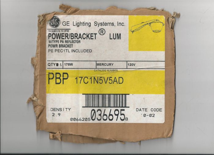  Ahh, The days of MERCURY.
My other power bracket. The label was cut off the box because someone in there infinite wisdom put the box at the trash in the rain. Never the less I was upset.  
Keywords: Miscellaneous