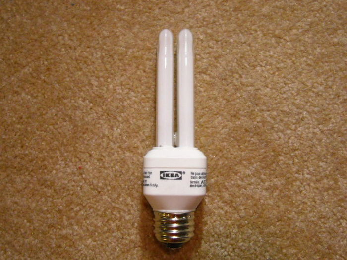 11w IKEA 2P211 CFL
I usually pick up a pack of these whenever I stop by at the local IKEA. They seem to be decent quality and are at a pretty good price. Better than any TCP junk out there....
Keywords: Lamps