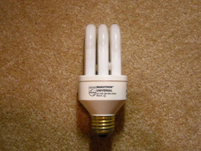 15w Philips SLS 15- The Kryptonite of CFL's!
I bought this lamp at a Home Depot Expo store that was closing for $5 dollars, a real buy considering these cost $15 dollars at the cheapest. These are almost as reliable as older magnetic CFL's.
Keywords: Lamps