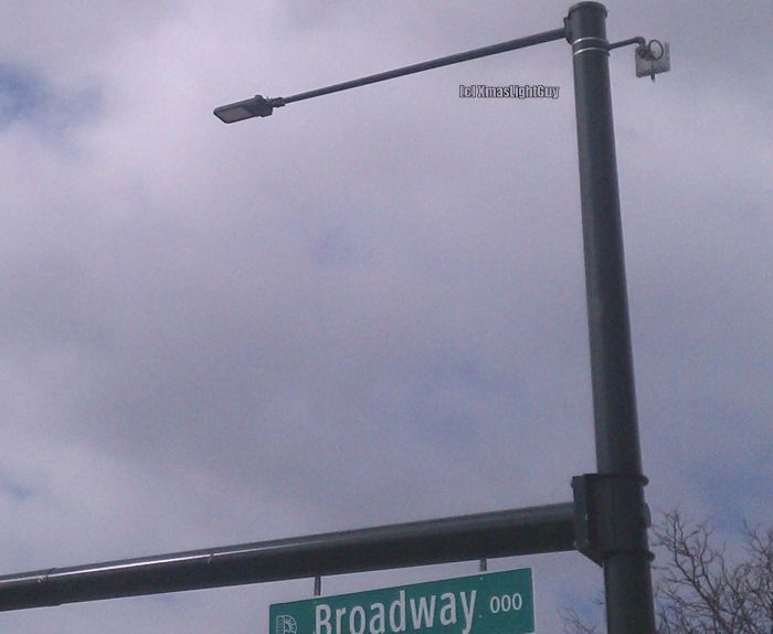StreetLight #270
A LED streetlight. Original was most likely a HPS cobrahead.


Location:
Broadway (near Alameda), Denver, CO
Keywords: American_Streetlights