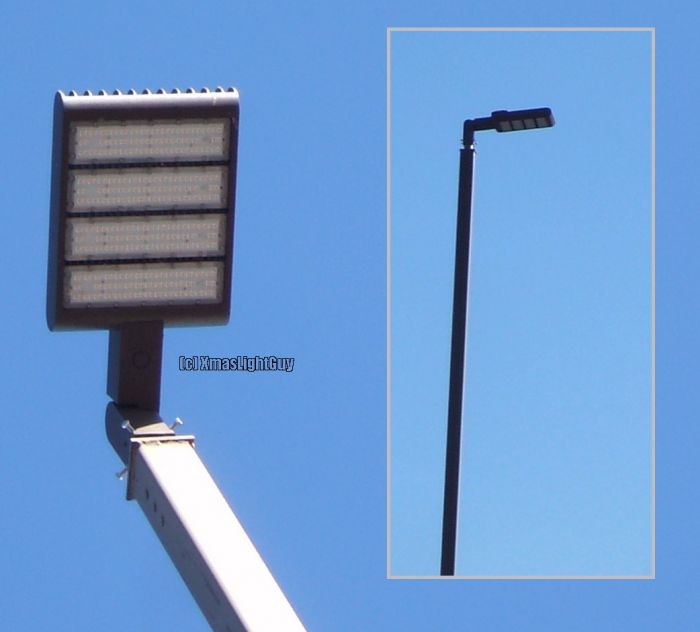 StreetLight #309 - LED Panel
Flat LED fixture in a store parkinglot. Kinda looks like the strips of LEDs are replaceable? 

The lot originally had  HID fixtures.
I believe these were installed last year.


Location:
Costco store, Quincy & Wadsworth, Denver CO 

Keywords: American_Streetlights