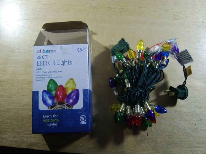 At Home 35ct C3 LED multi colored lights
Got it on clearance for $1.25, from At Home.
Keywords: Miscellaneous