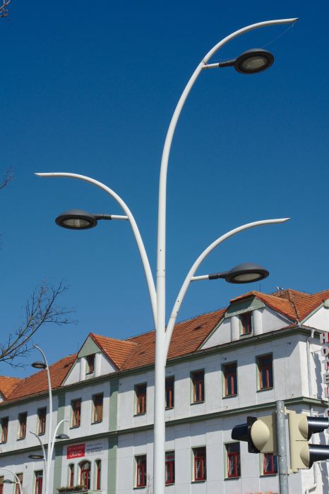 Lighting "Plants" and Traffic Lights
The fixtures are similar to [url=https://www.lighting-gallery.net/gallery/displayimage.php?album=4770&pos=7&pid=145165]these[/url] but they lack the specialized optics for zebra crossings.
I quite like the idea - much better than boring single column.
Keywords: European_Streetlights