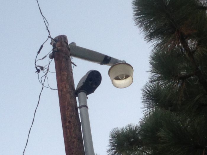 American Electric Power Bracket with clear mercury lamp
Found in Anza, CA
Keywords: American_Streetlights