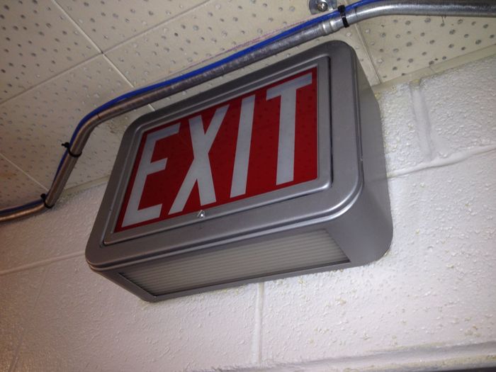 Old exit sign.
Anyone know who made this?
Keywords: Indoor_Fixtures