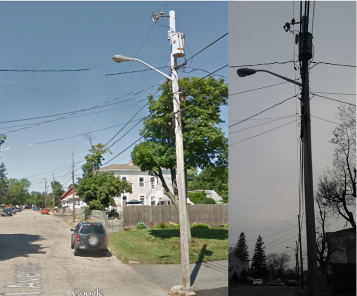Bristol Ave M-250R1s REPLACED with 70W M-250R2s!
NGrid replaced all the MV lights on Sweet Ave, Bristol Ave, and London Ave in Pawtucket with HPS M-250R2s. I guess this was a small-scale MV mass-changeout.
Keywords: American_Streetlights