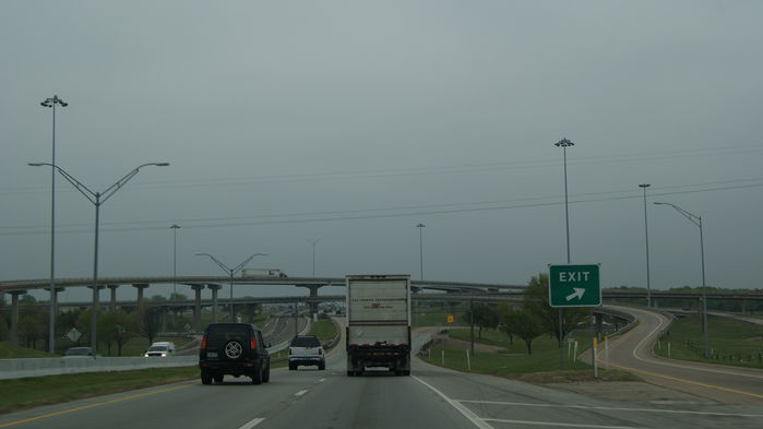 Highmast's and Other Lights at Interchange
Interchange of US highway 80 and Interstate Loop 635 in Dallas going towards Mesquite.
Keywords: American_Streetlights