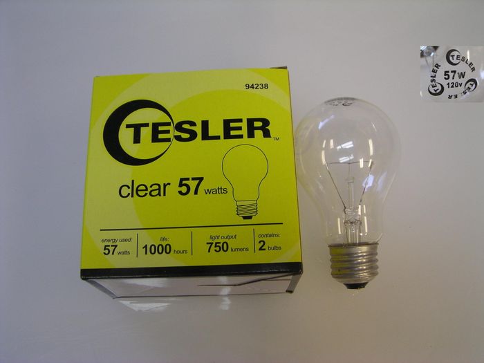 Tesler 57w communist bulbs
Lamps Plus carry the low cost Tesler bulbs. Of course those sold in Kalifornia have the communist imposed wattages.
Keywords: Lamps