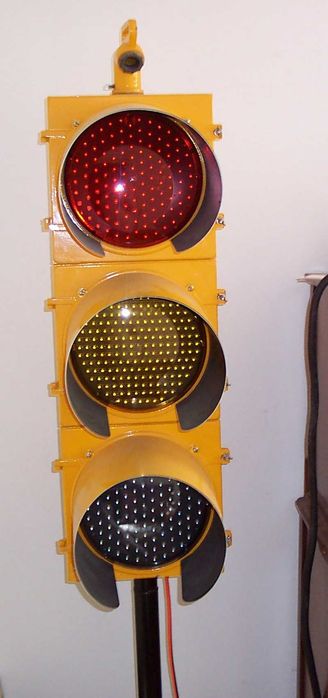 My Eagle 12" LED Lense traffic signal from eBay 
This is the traffic signal I bought from eBay about 13 years ago 
Unfortunately I no longer have this signal (I wish I still did though) as I had to move into a smaller apartment 
Keywords: Traffic_Lights